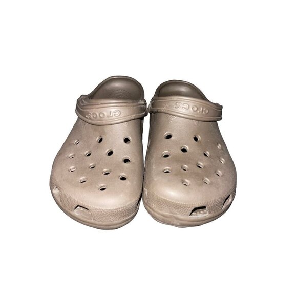 Crocs Slip On Clogs Brown Unisex Women’s 10-11 Men’s 8-9 - Picture 7 of 8